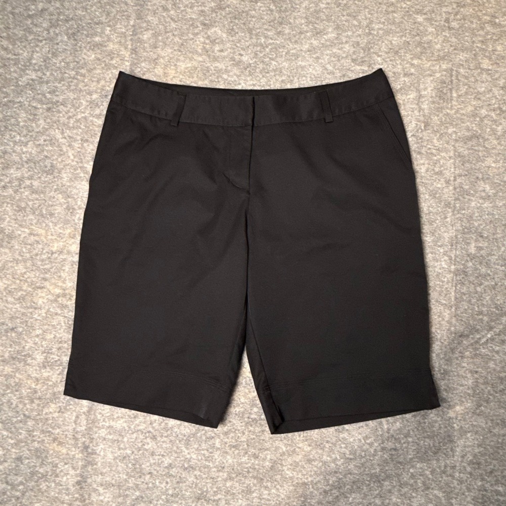 Adidas Climalite Golf Shorts Womens 14 Black Performance Athletic Activewear